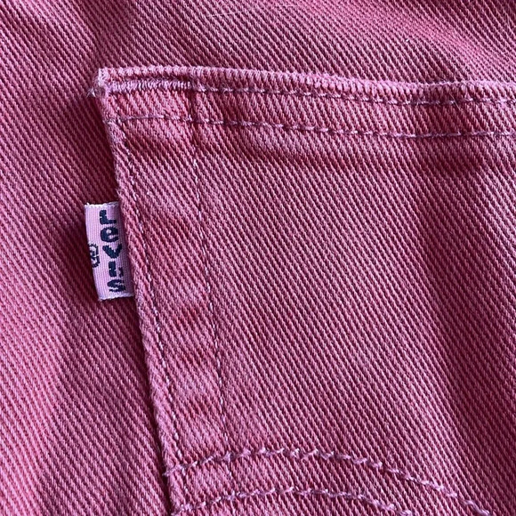 Levis 514 Mens Straight leg Red Size 33 x 32 Casual Denim Cotton blend - Picture 8 of 11